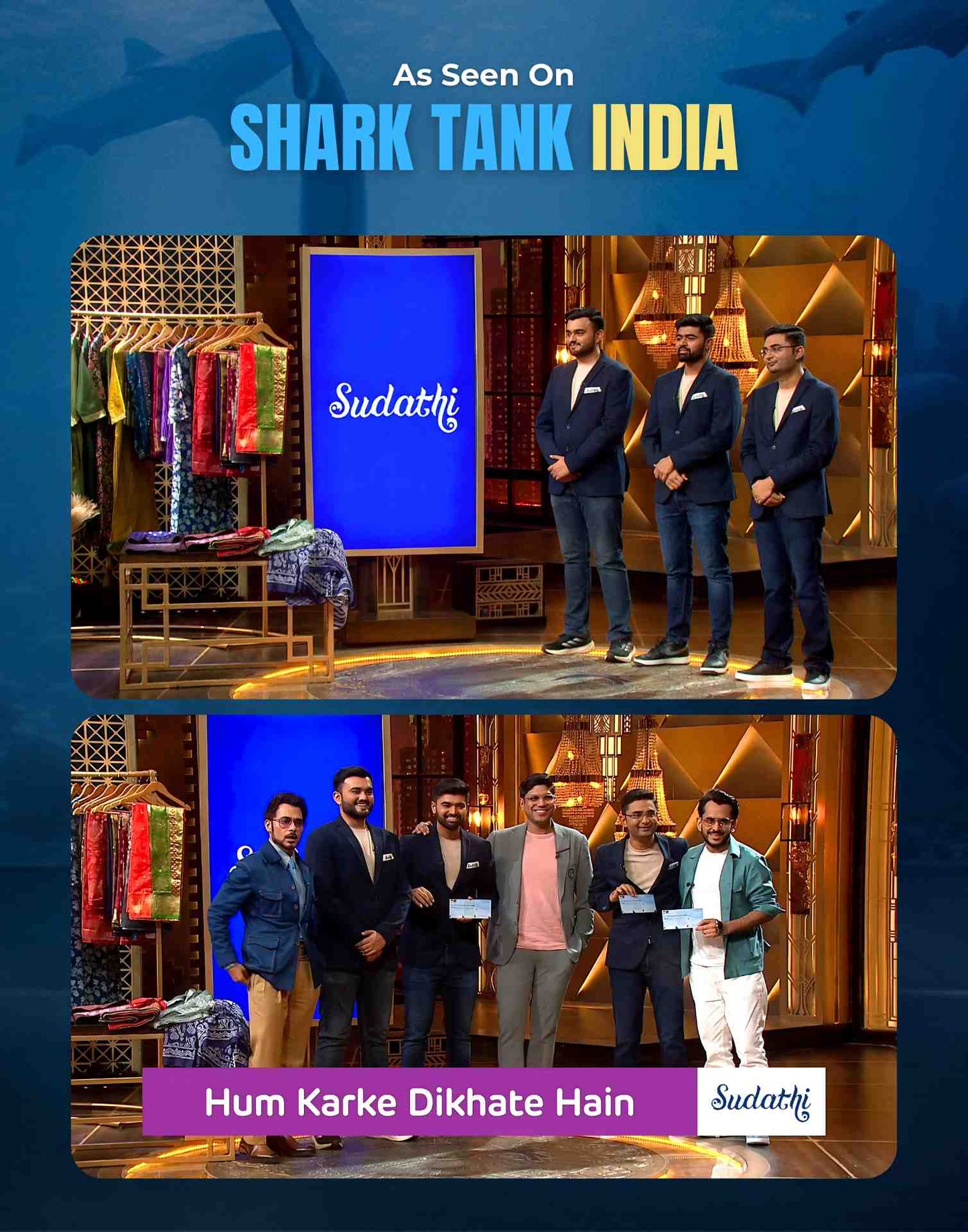 Beige Chanderi Cotton Woven Saree