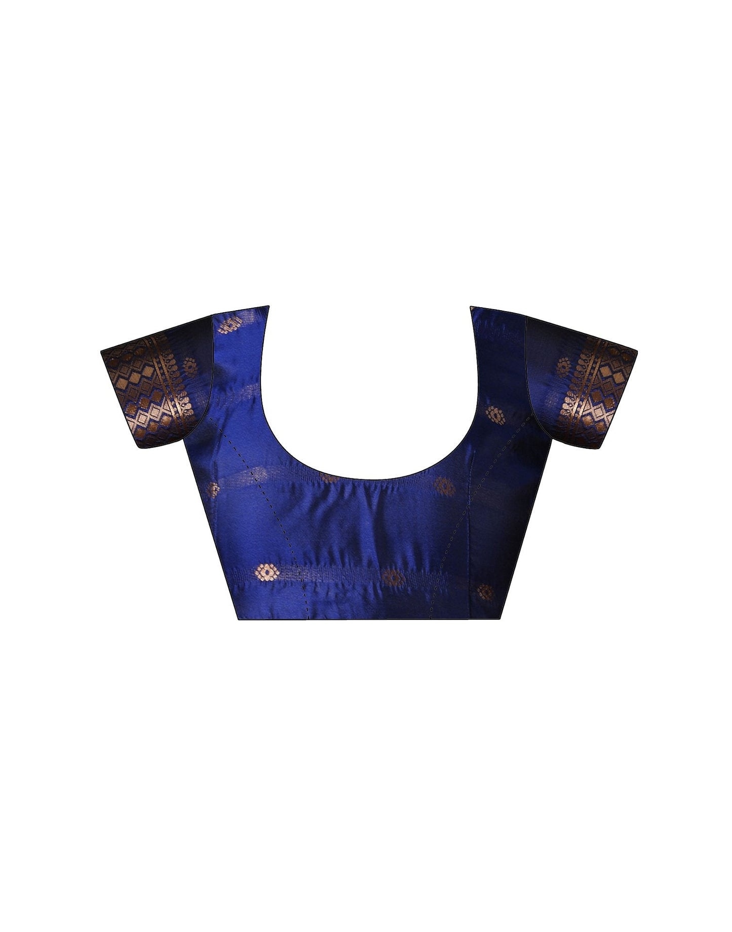Navy Blue Silk Woven Banarasi Saree