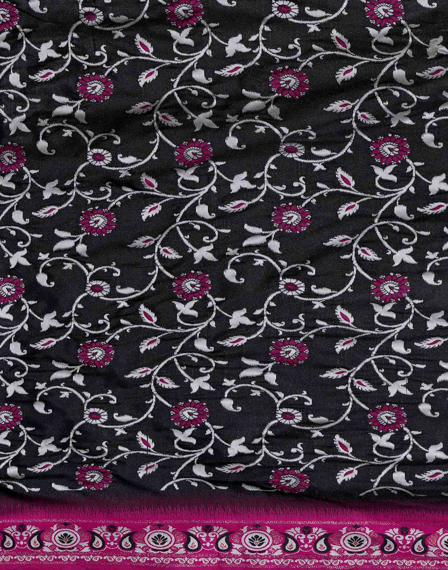 Black Silk Woven Banarasi Saree
