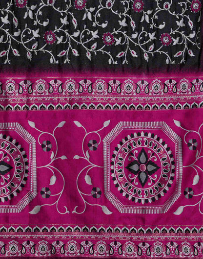 Black Silk Woven Banarasi Saree